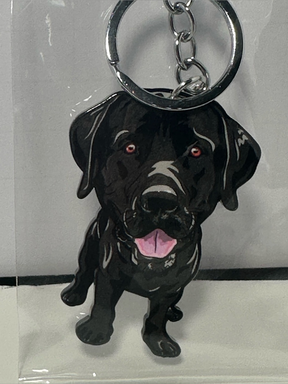 Black Labrador Dog Keychain - Cute Black Dog Pet Accessory